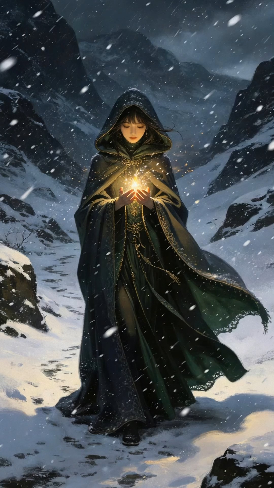 雪中女神