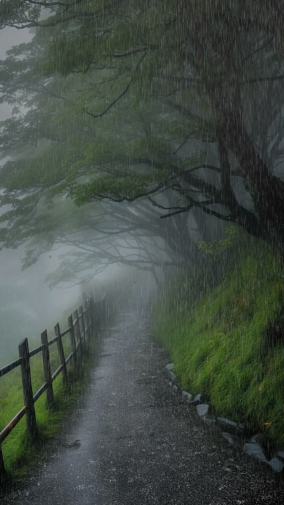 山林细雨