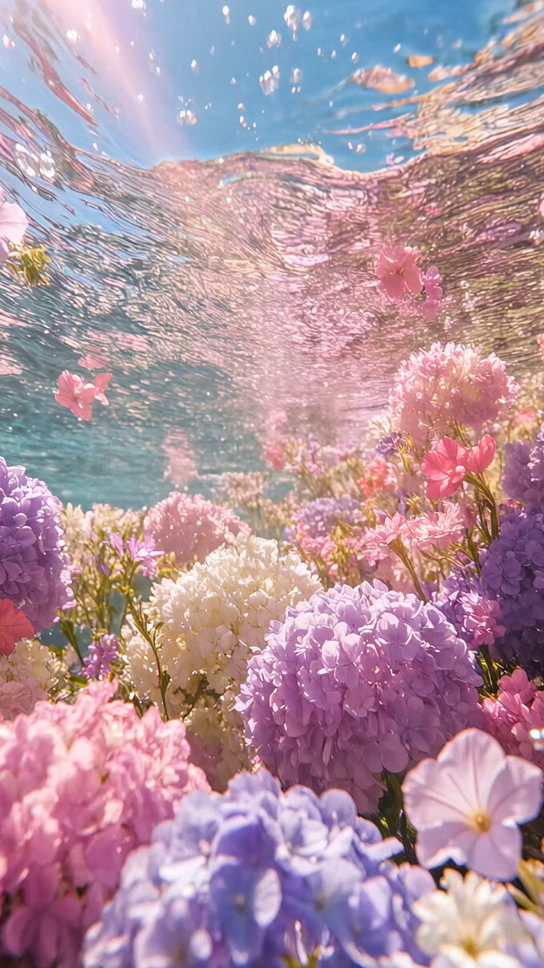 水中绣球花