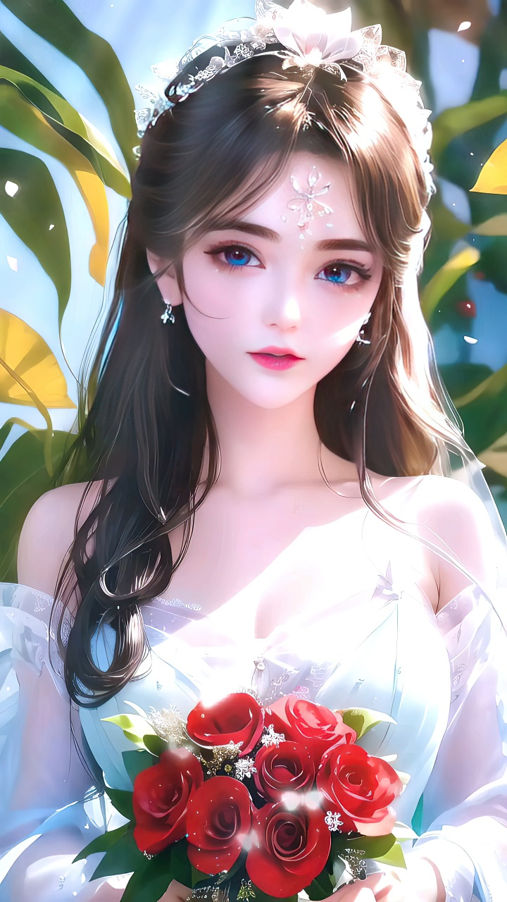 手捧鲜花的精灵-4K高清