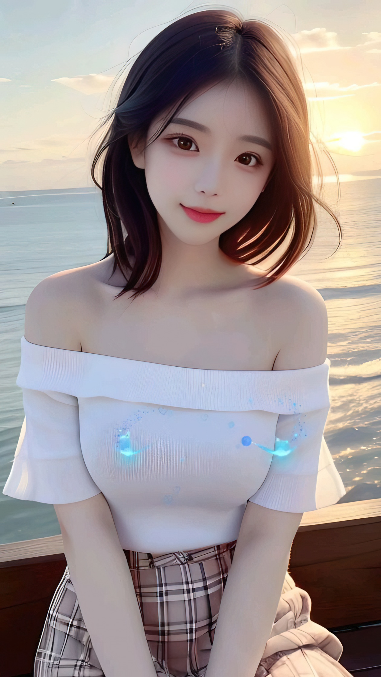 4K 海边的少女