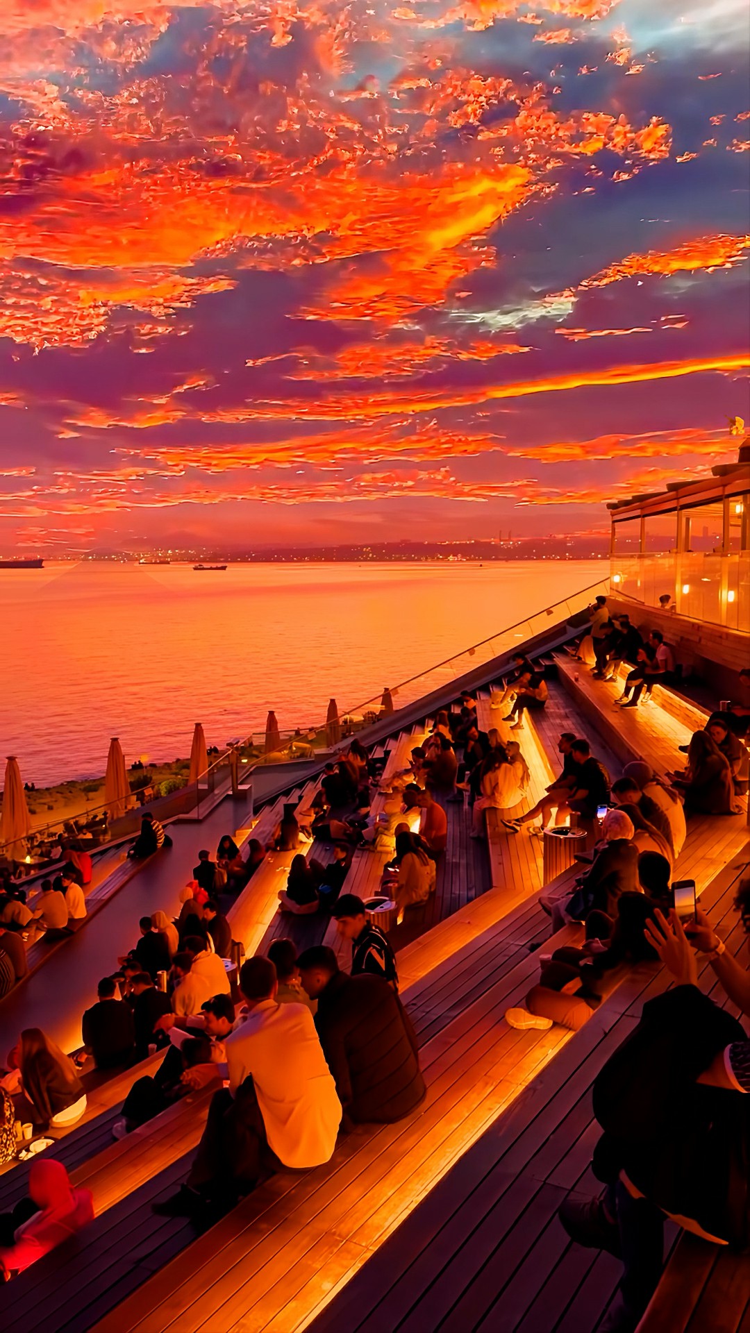海上晚霞