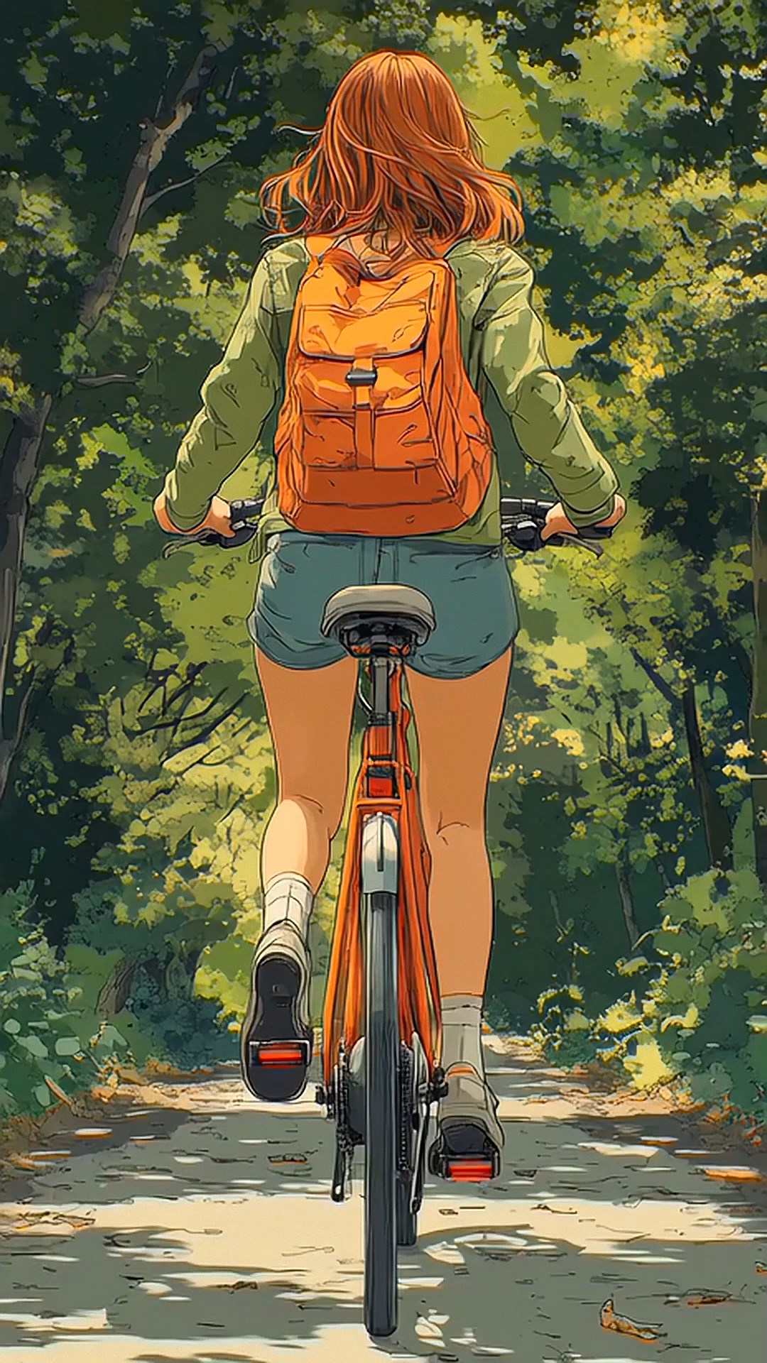 骑车女孩