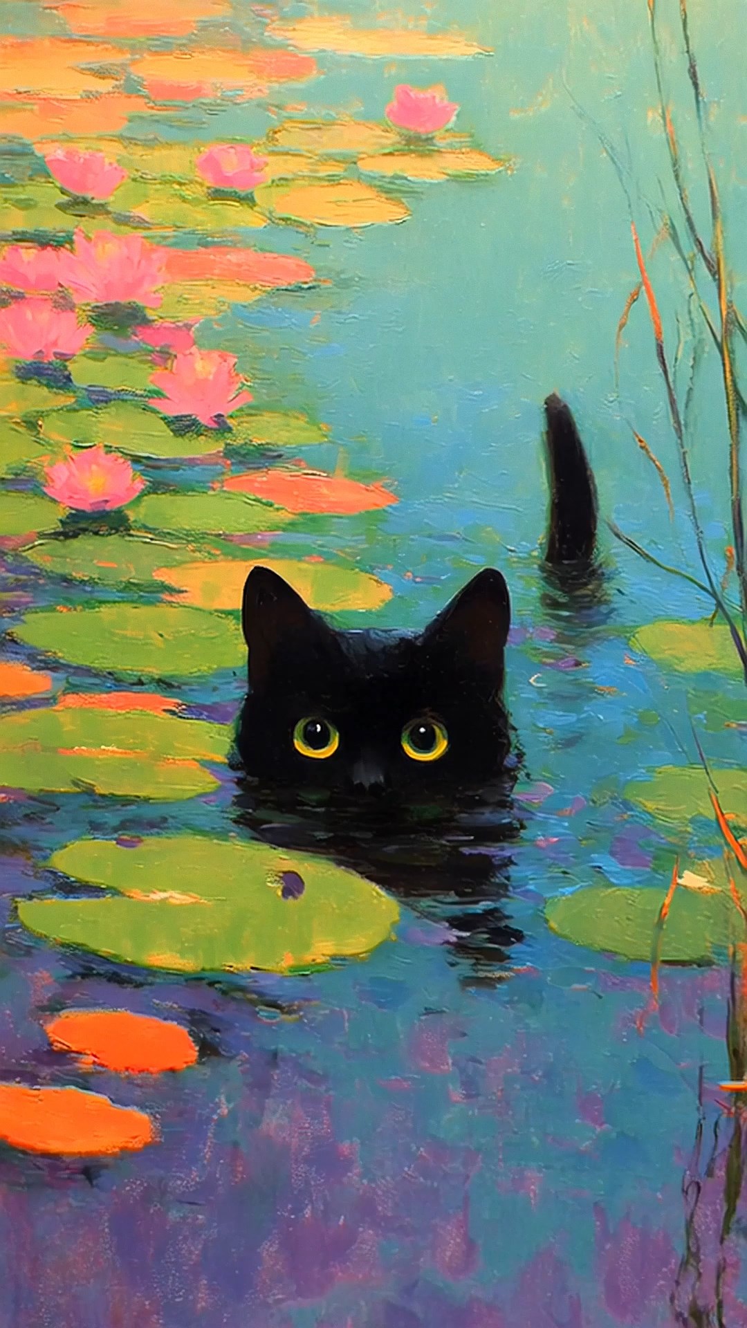 油画小猫