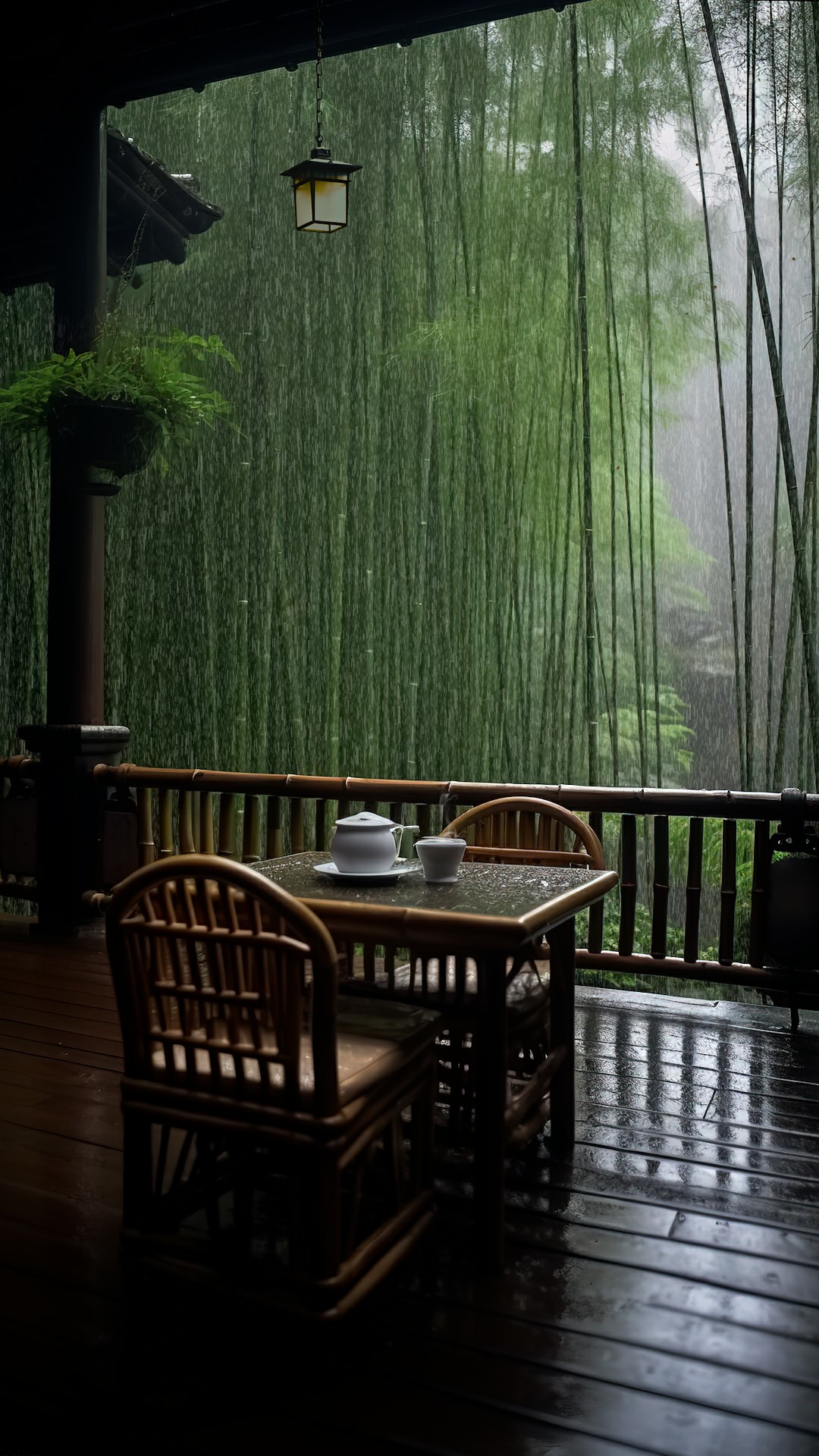 雨天竹林