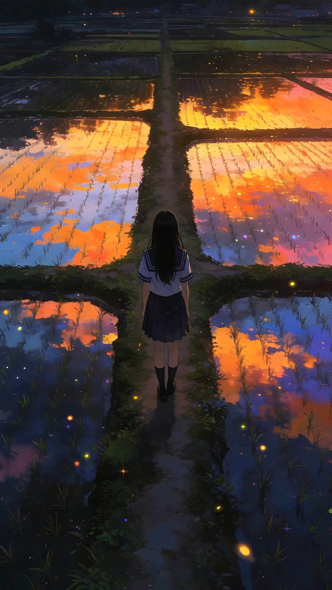 绝美稻田