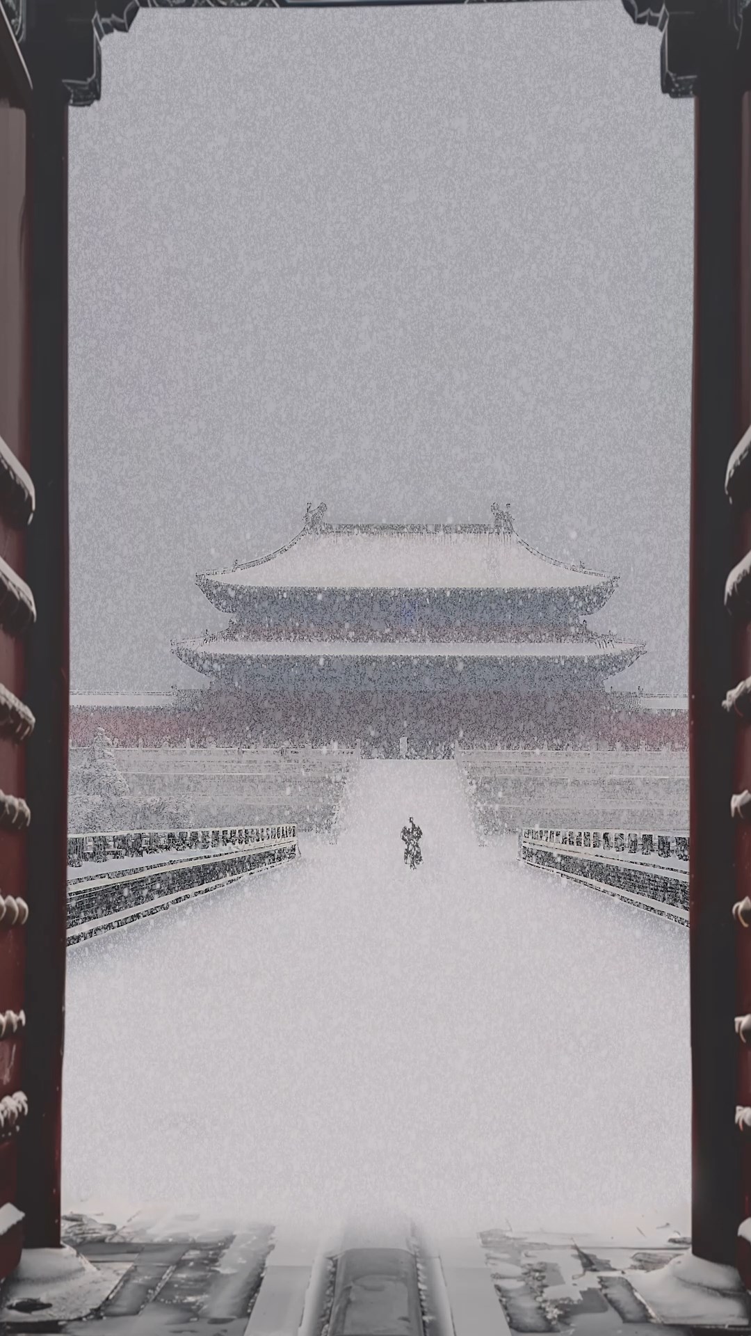 古城飘雪