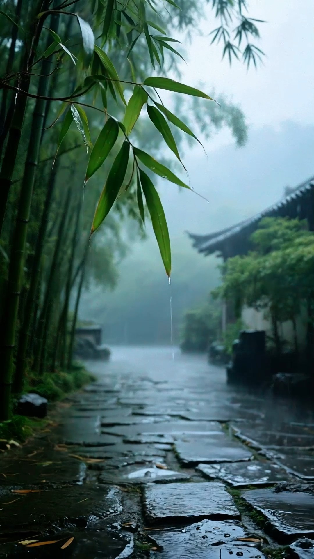 竹林听雨