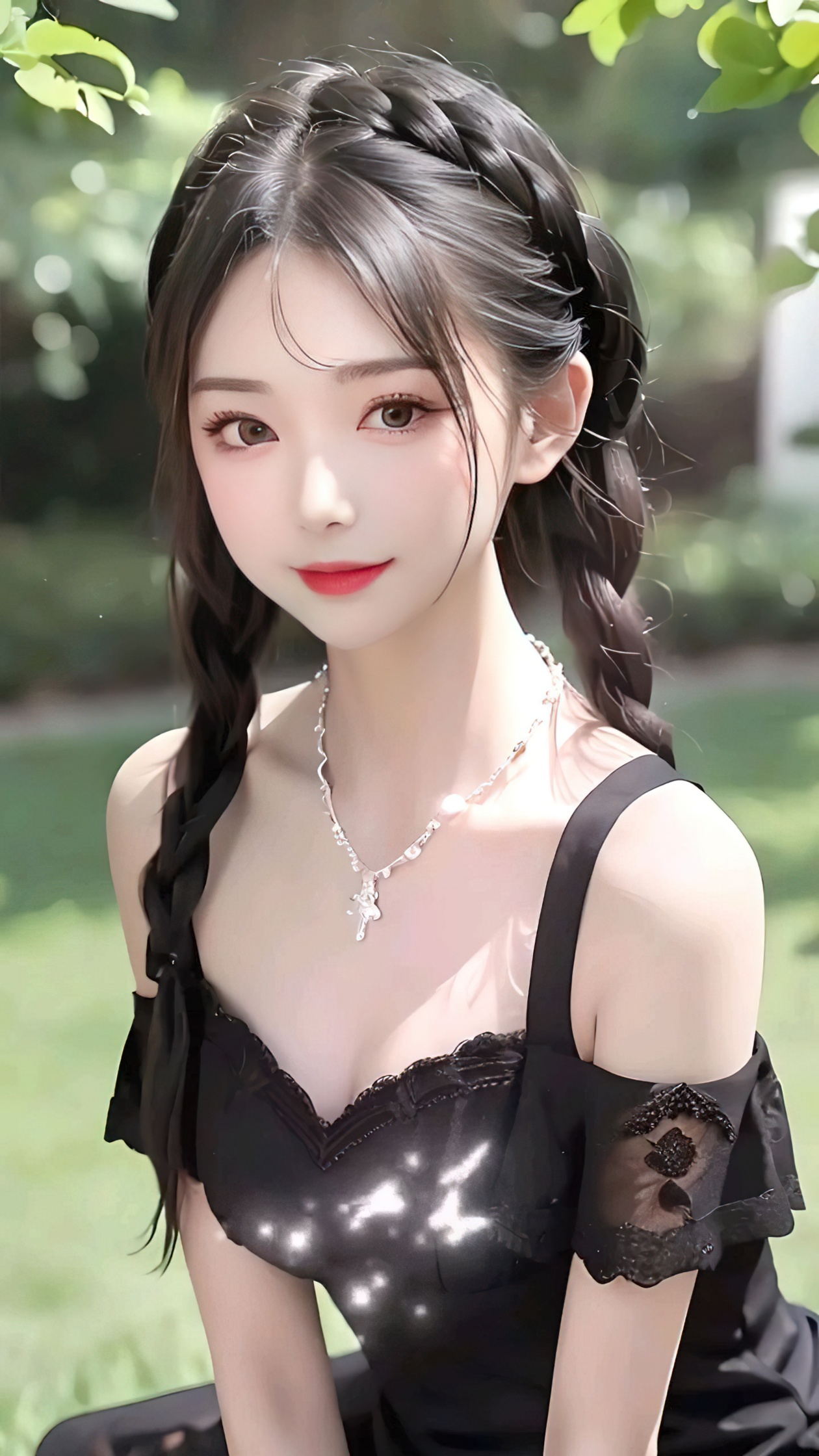 4K 黑纱的少女