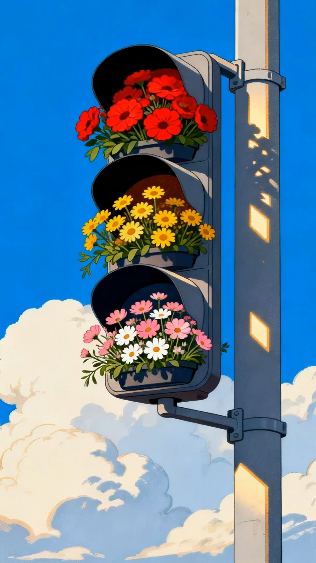 鲜花红绿灯