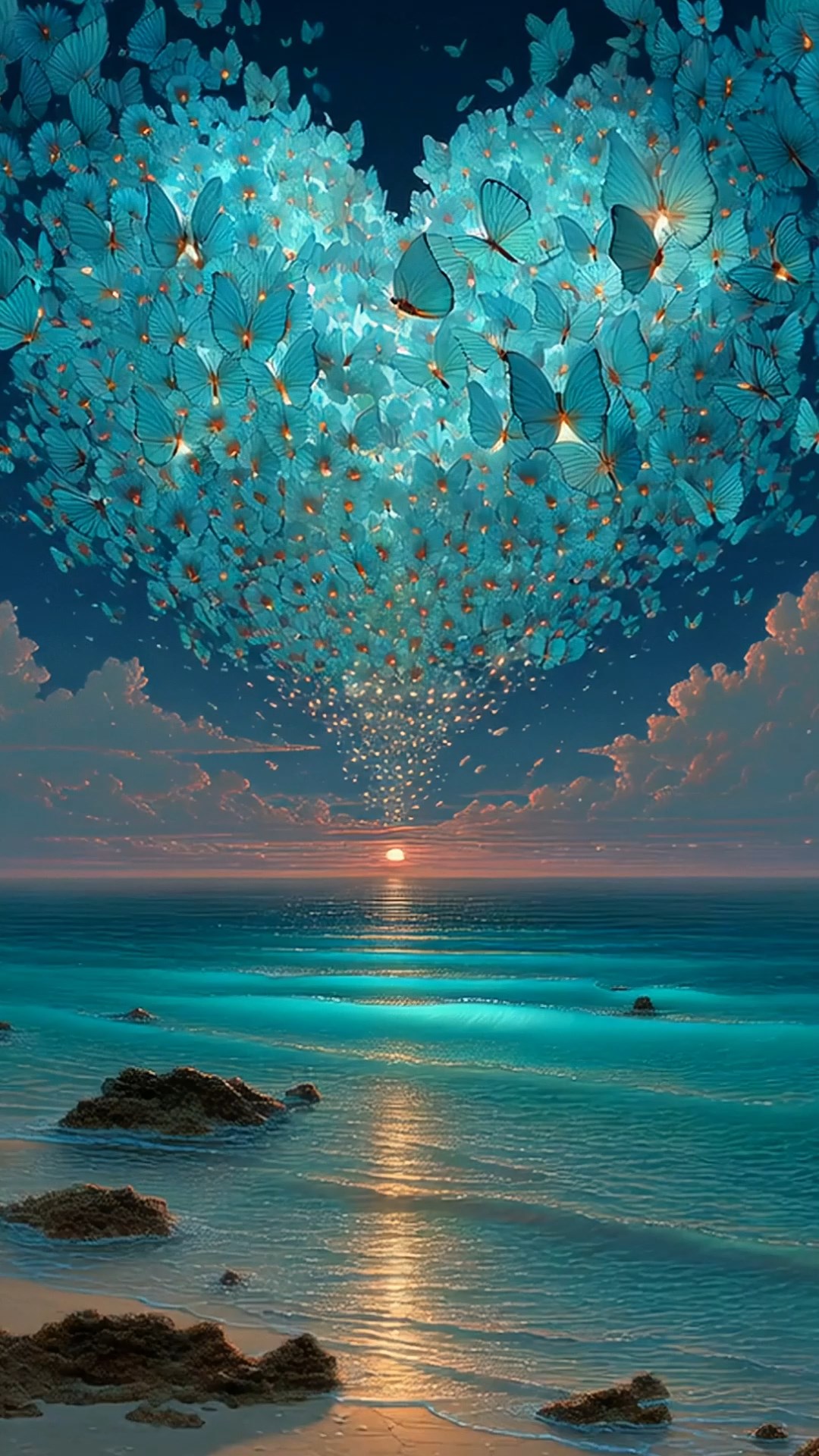 梦幻爱心天空