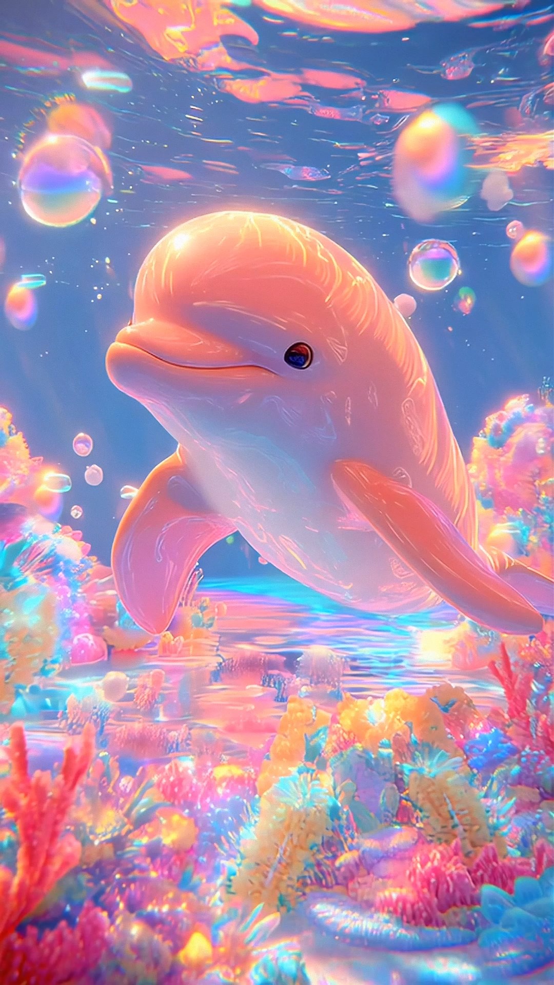 梦幻粉色海豚