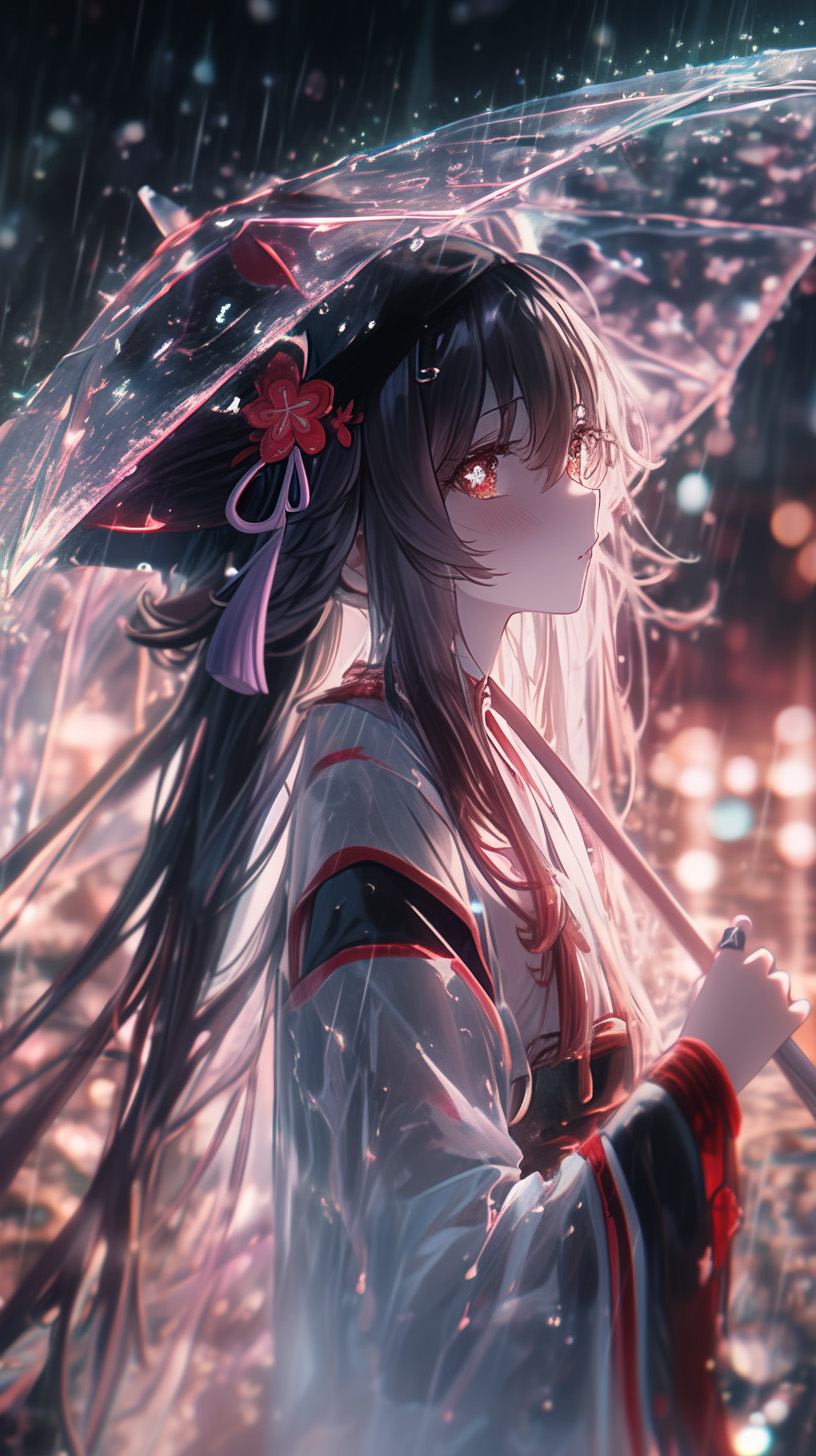 雪墨壁纸丨胡桃丨细雨绵绵丨