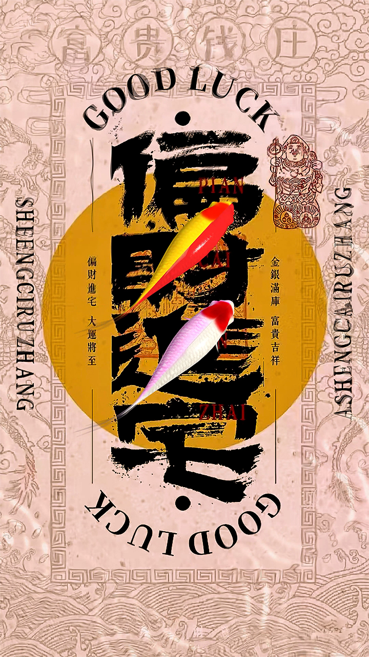 偏财进宅 4K发财壁纸