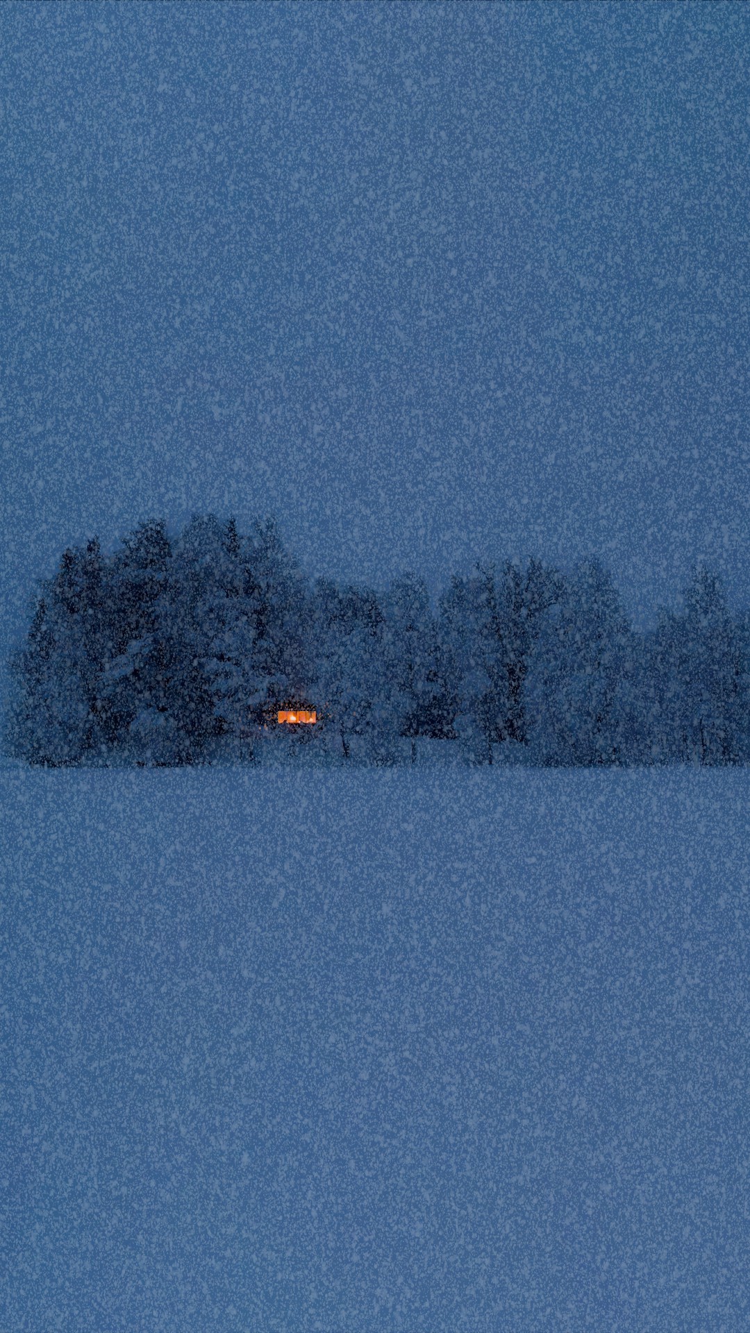 孤灯雪夜