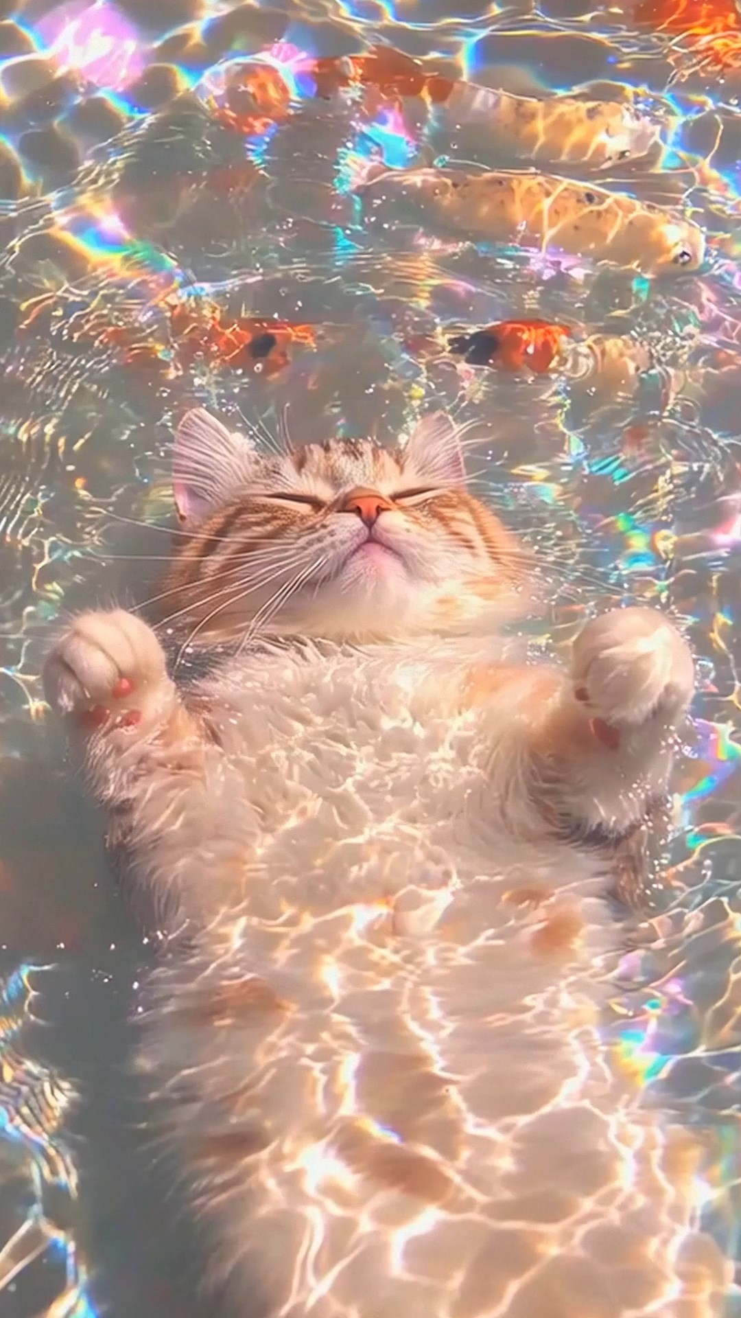 游泳的小猫咪