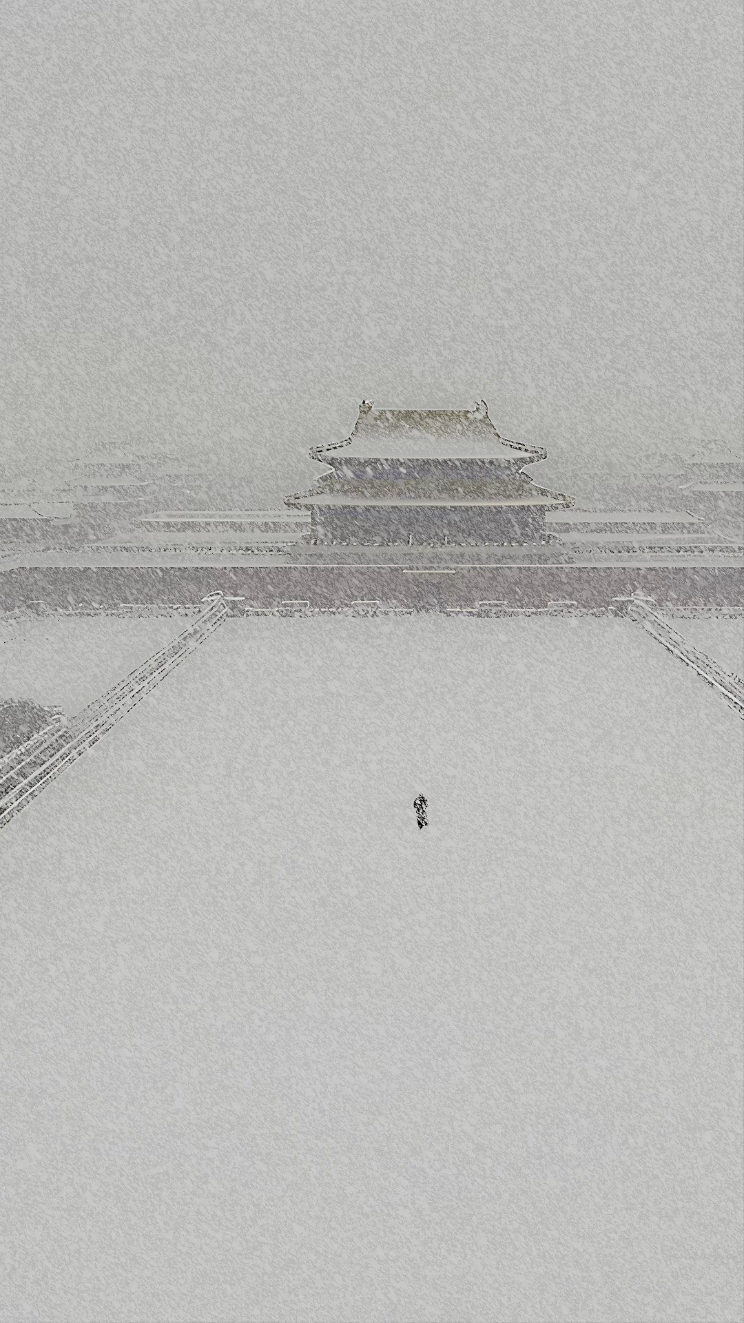 古城飘雪