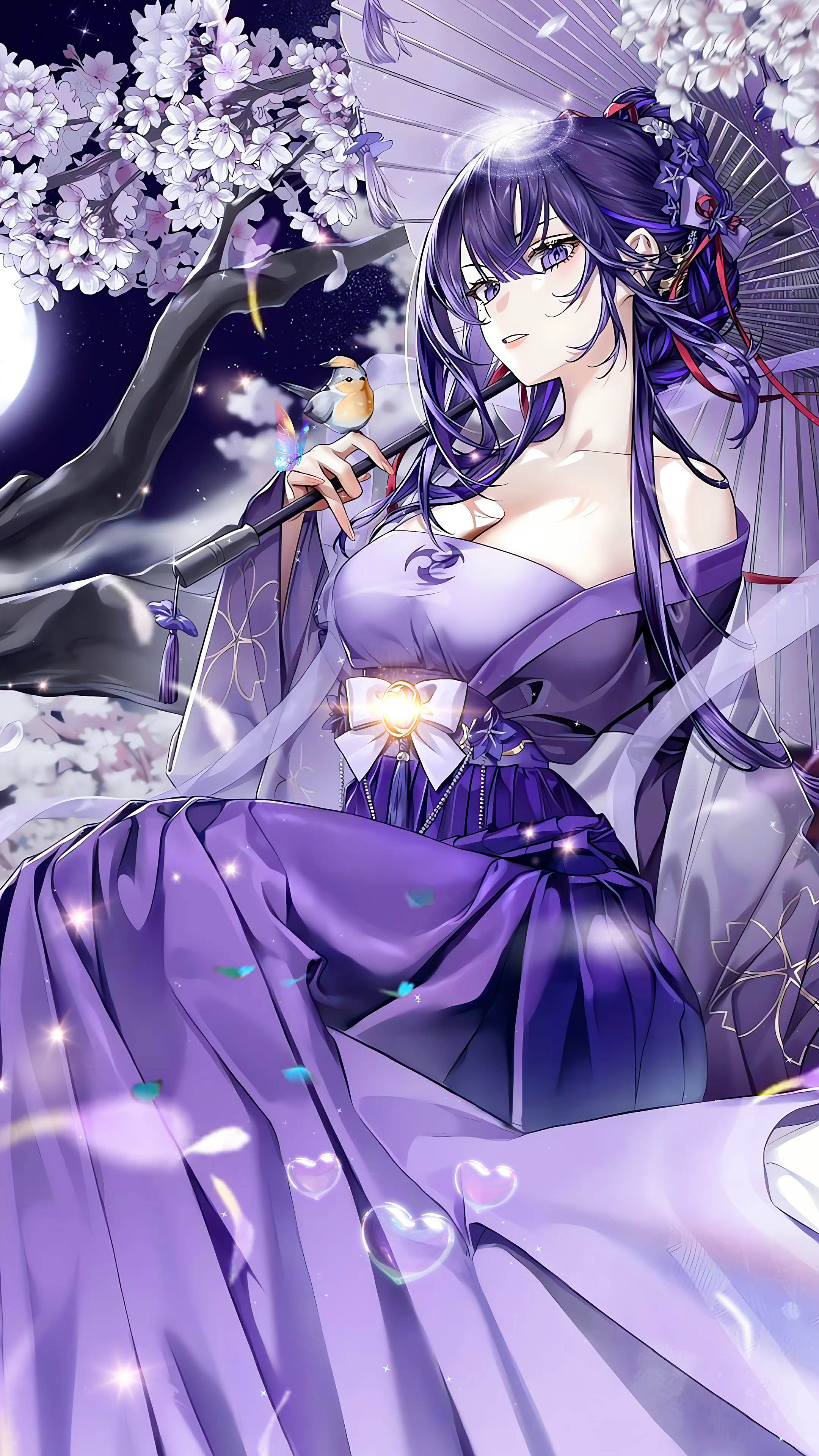 紫发古风美女