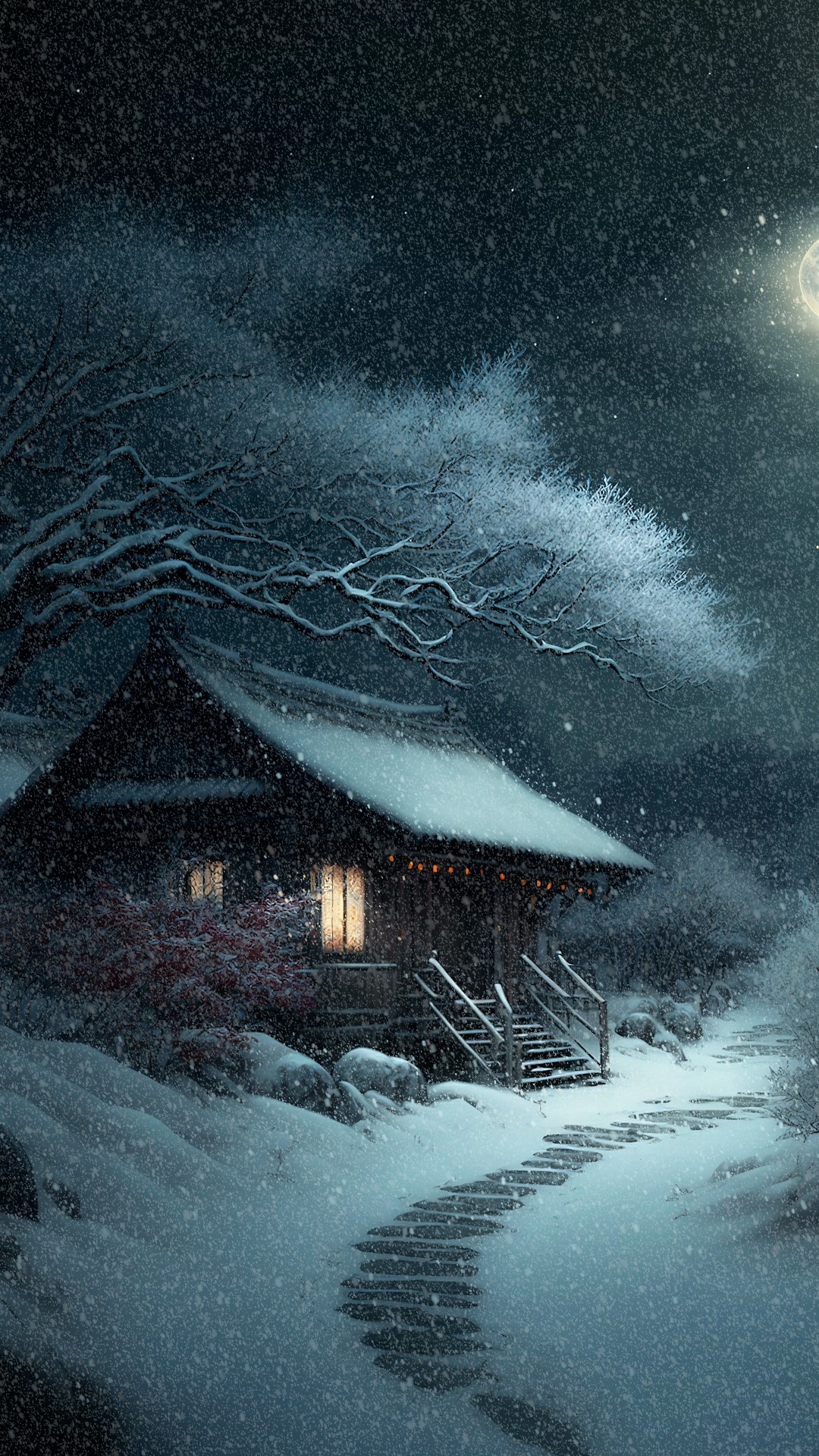 下雪治愈壁纸