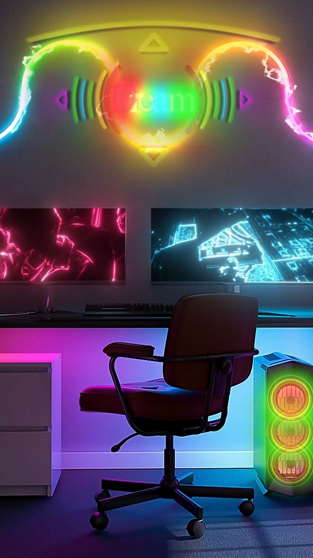 RGB氛围赛博朋克风壁纸