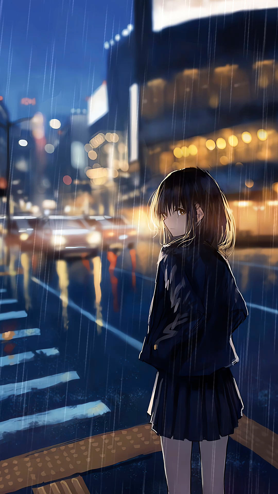 雨天美少女