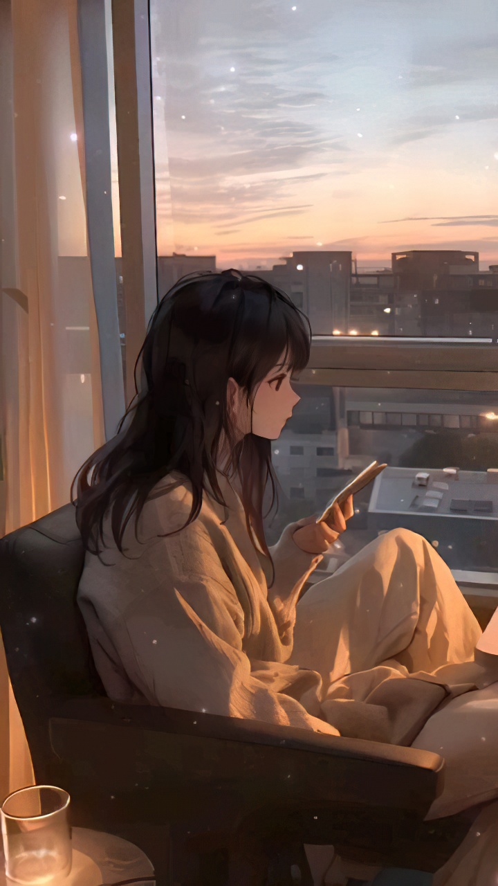 4K 窗前的小仙女