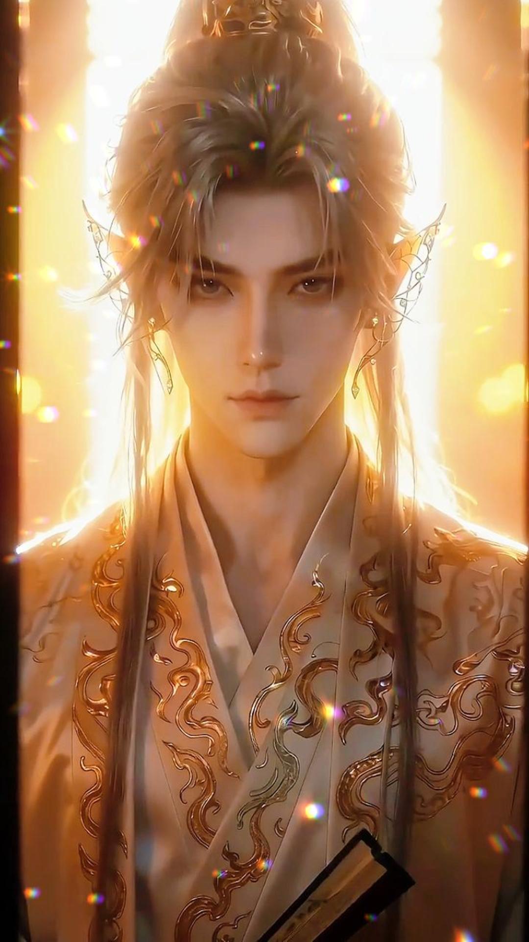金色暖阳古风贵公子