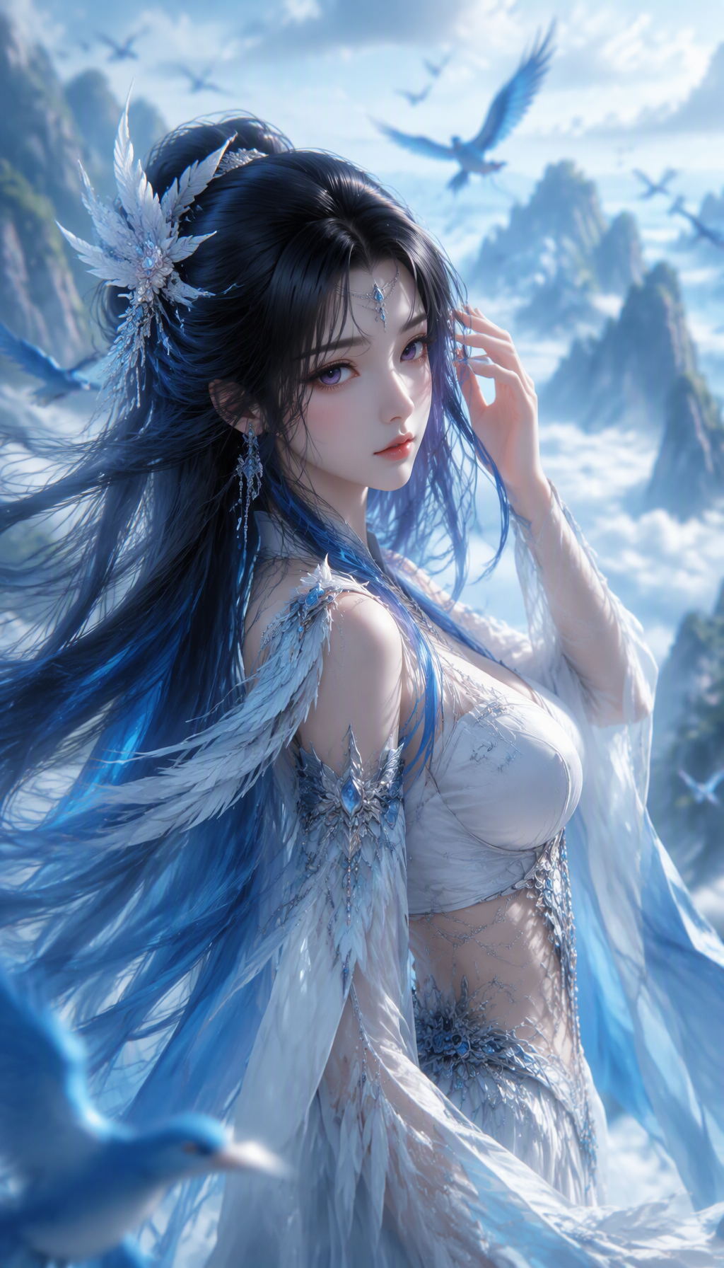 云海仙山｜青鸟伴神女循环锁屏