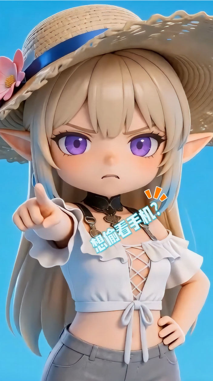 卡提希娅-想偷看电脑