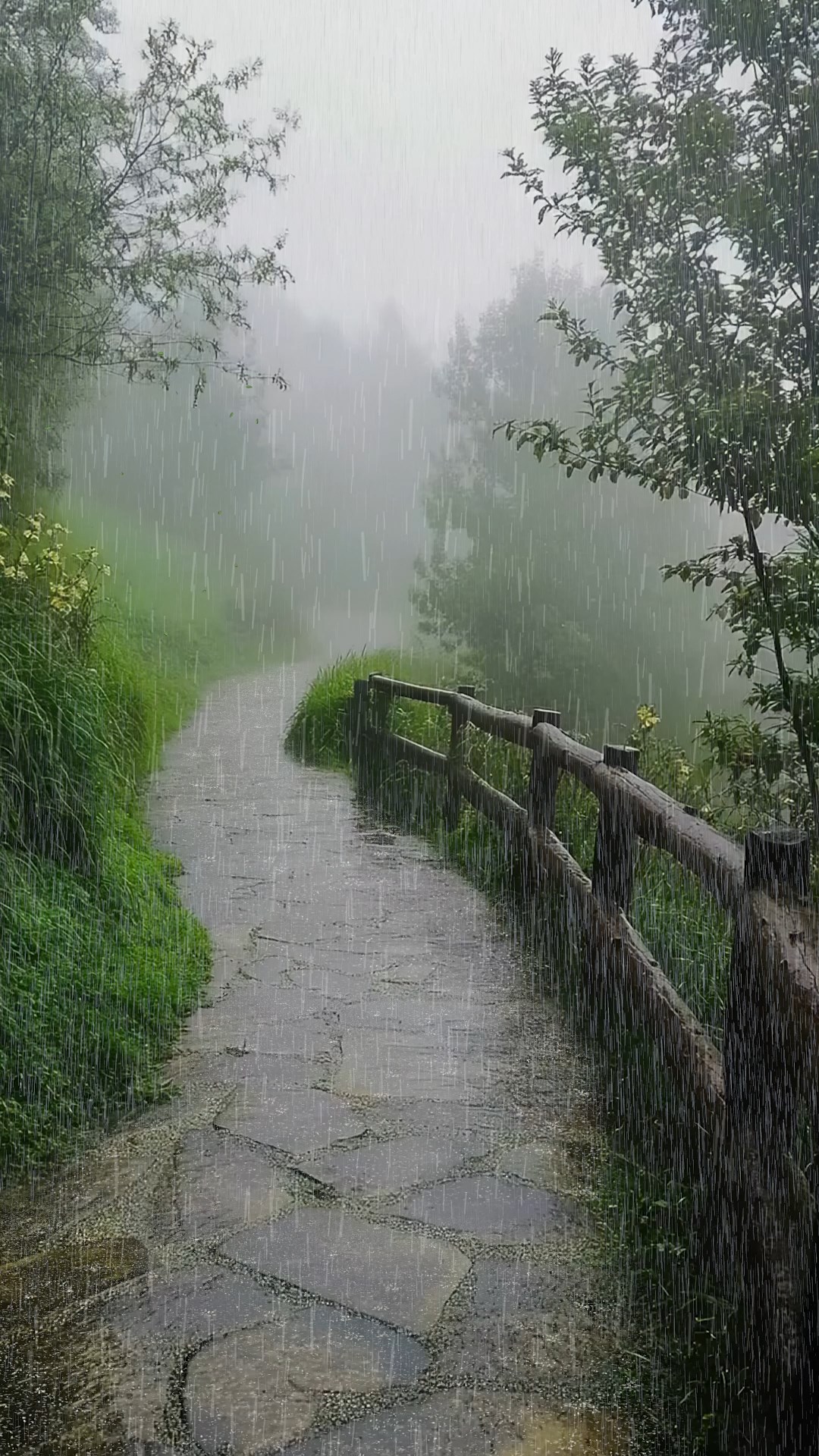 雨中小路