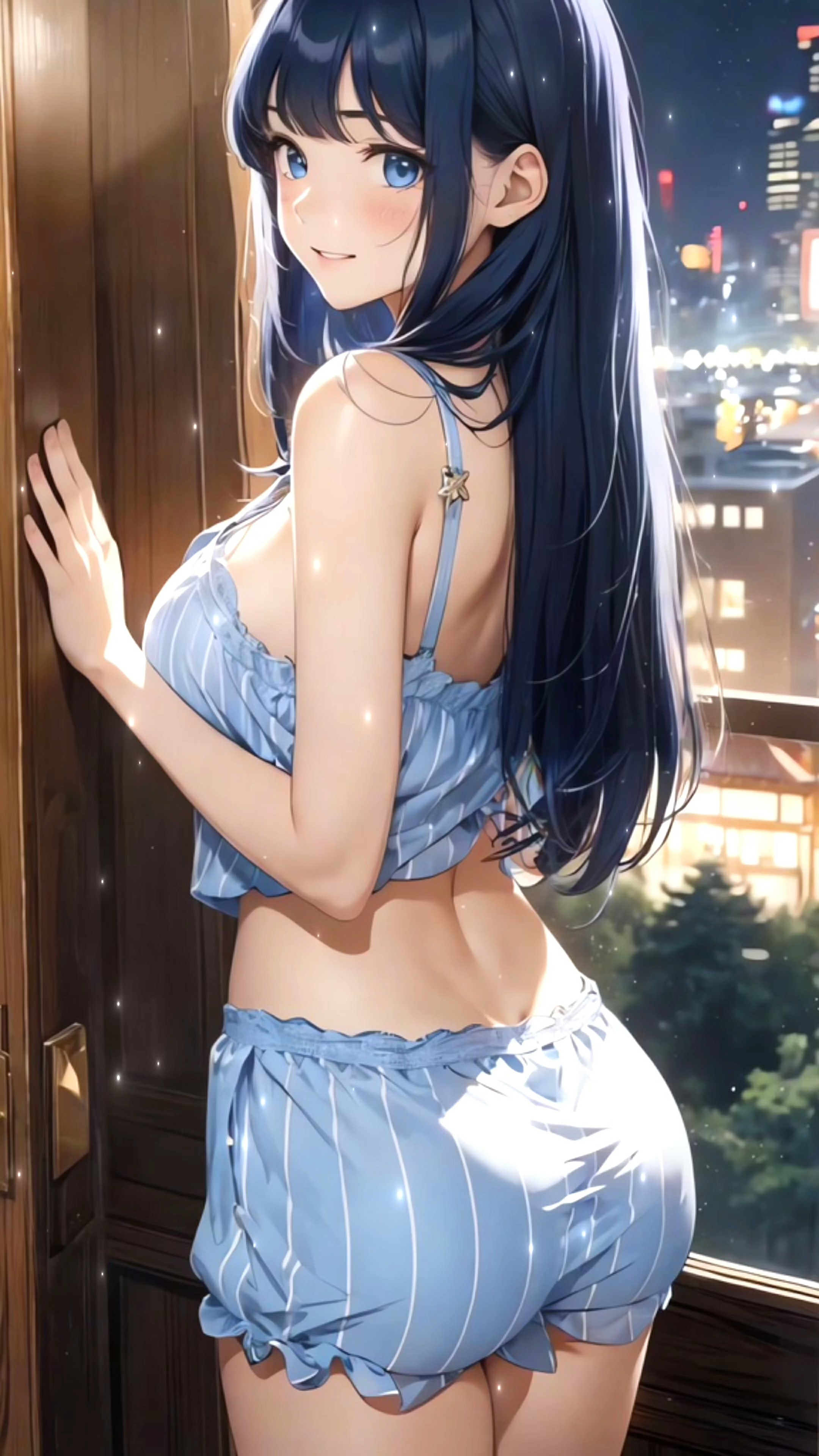 4K繁华城市美少女