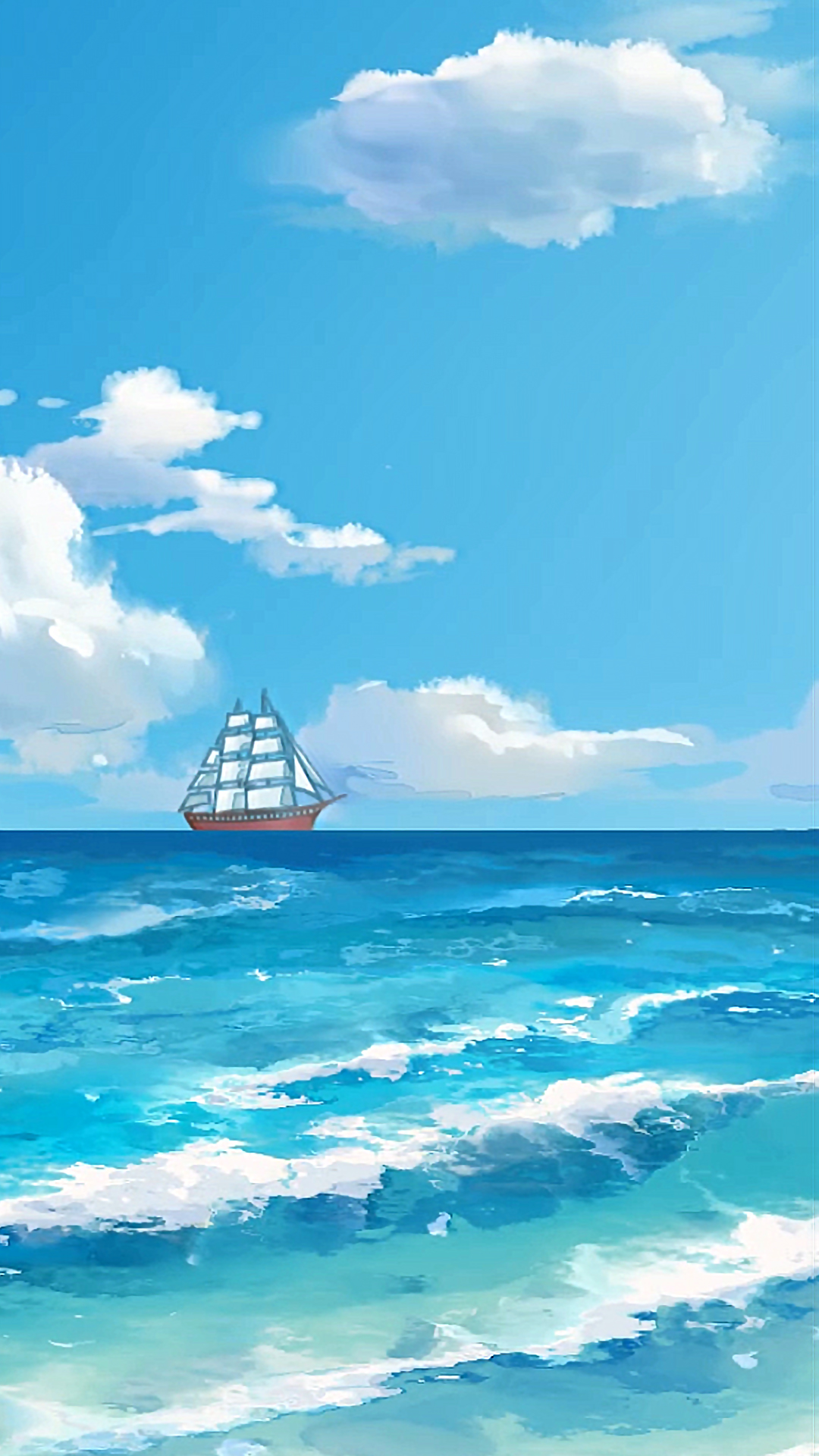 云朵与在海面上的帆船摄影高清jpg图片免费下载_编号139hw3591_图精灵