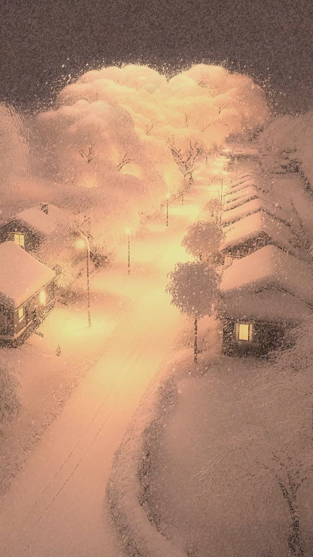 唯美雪景小镇