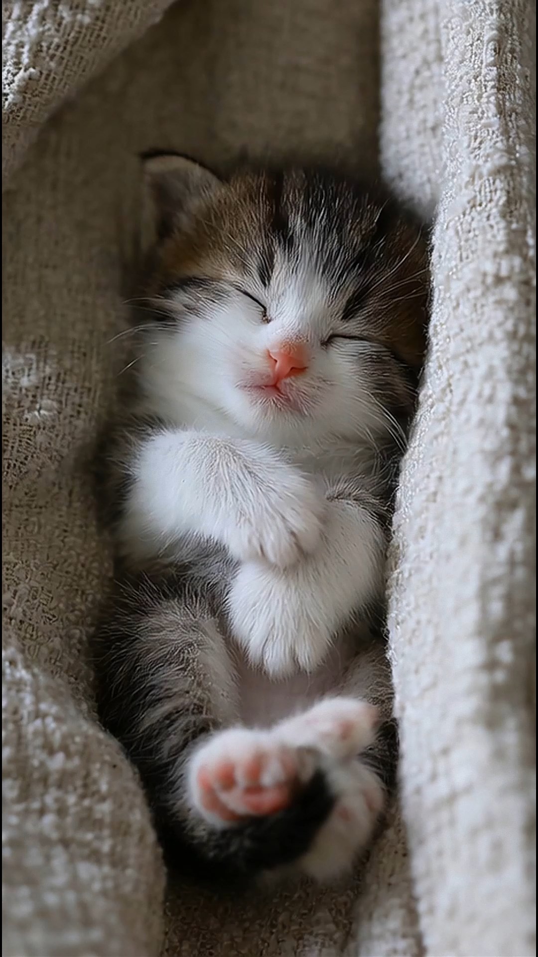 睡懒觉的小猫咪