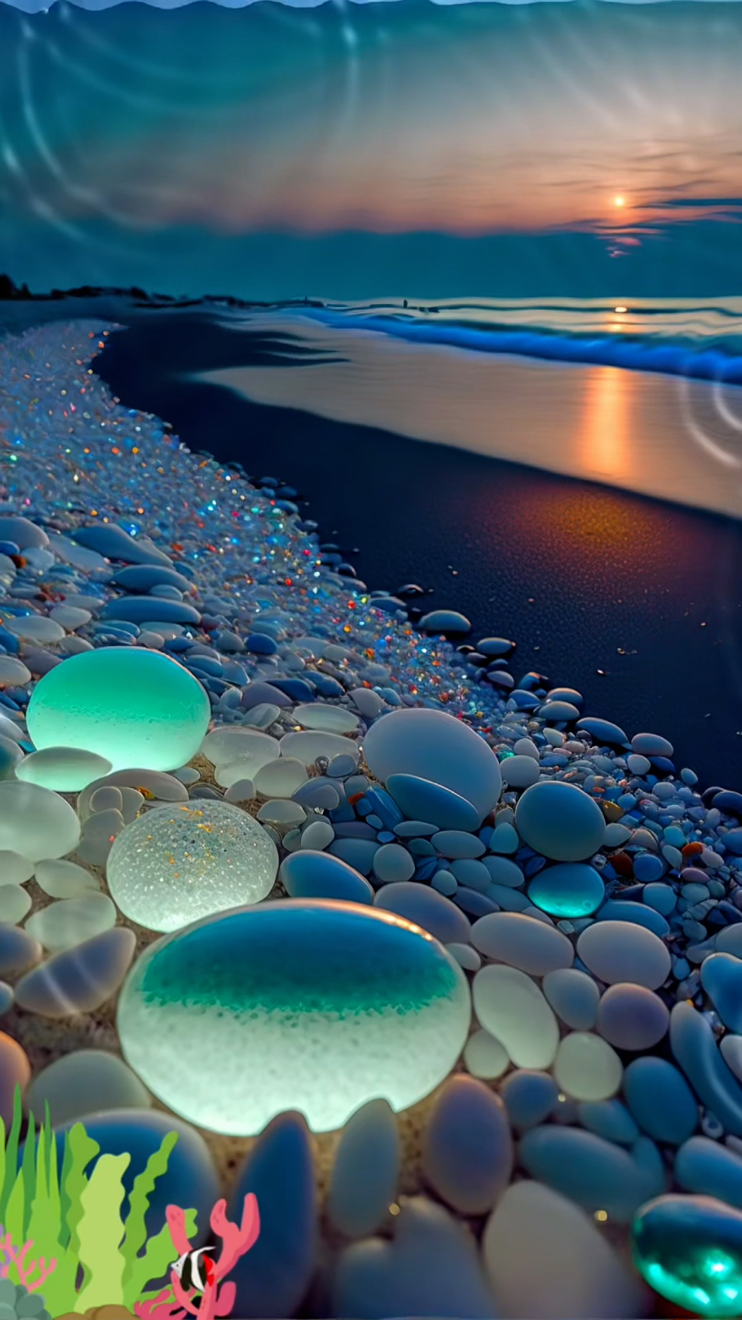 海边沙滩石头鹅卵石红色摄影图配图高清摄影大图-千库网