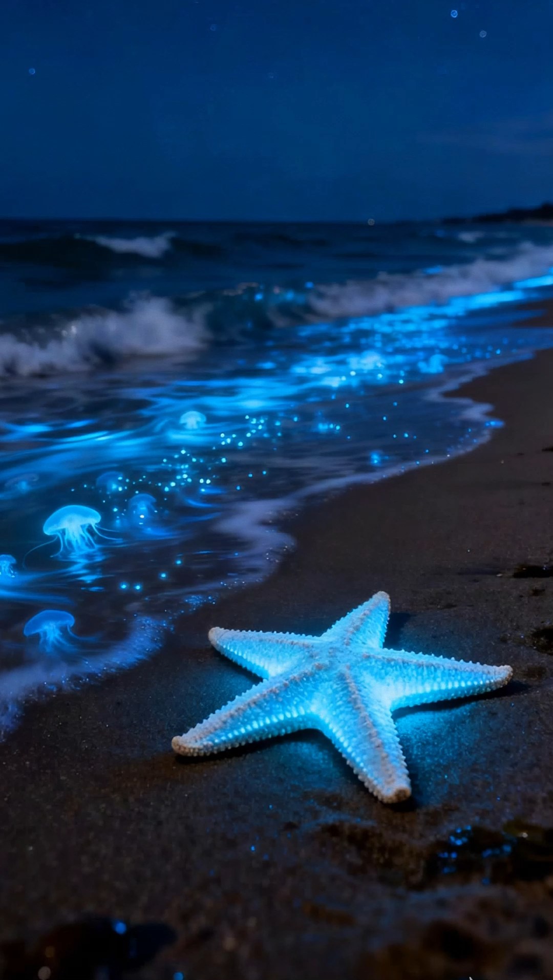 发光的海星