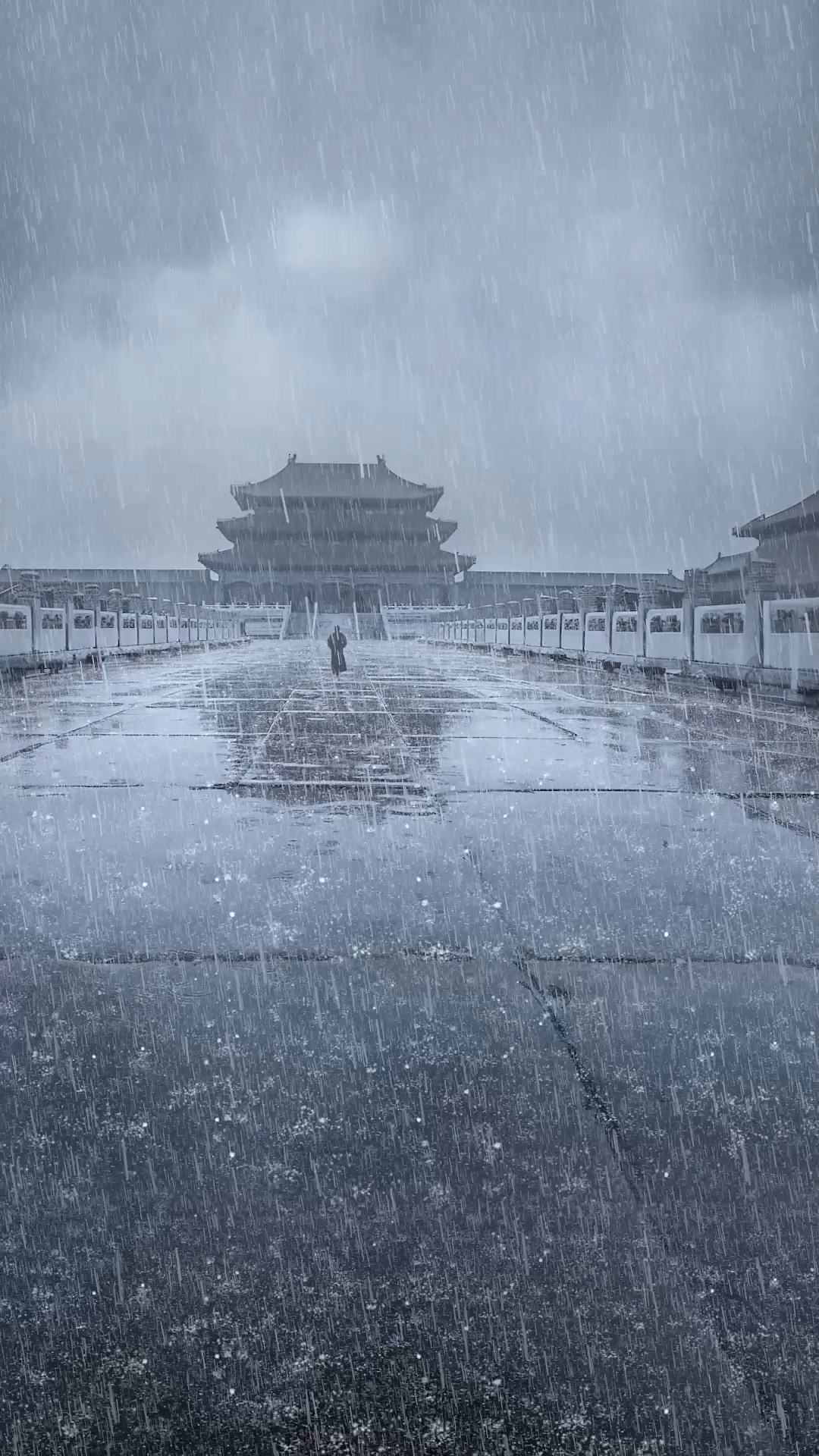 孤独感雨天氛围
