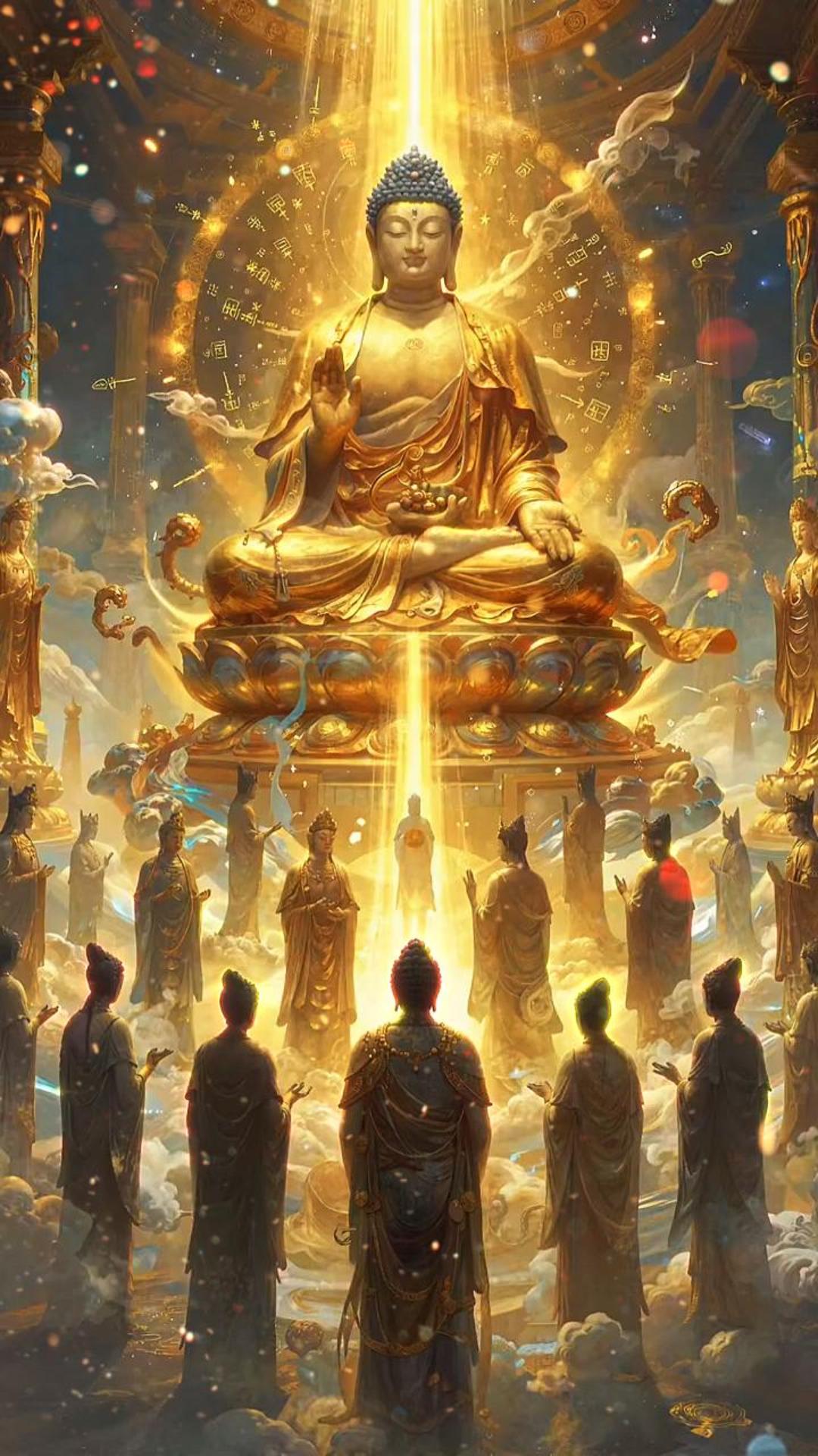如来金身佛光普照
