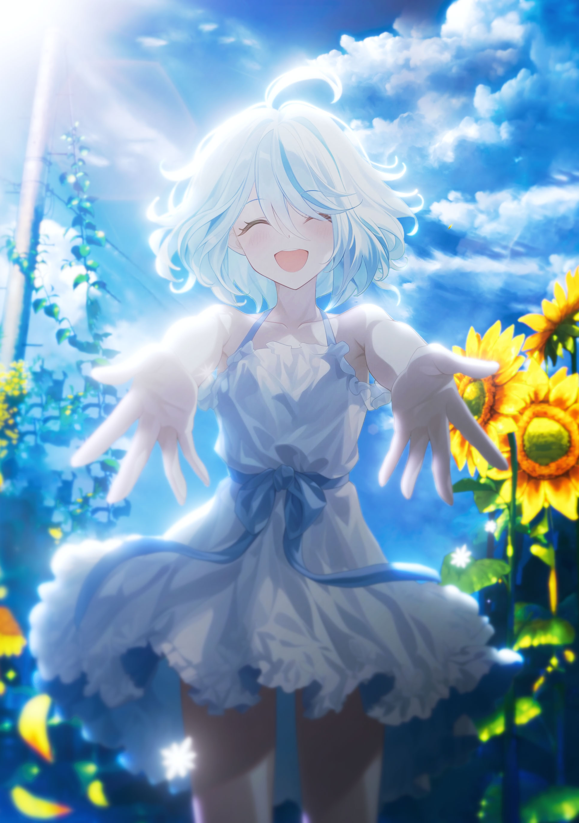 芙宁娜唯美可爱女孩
