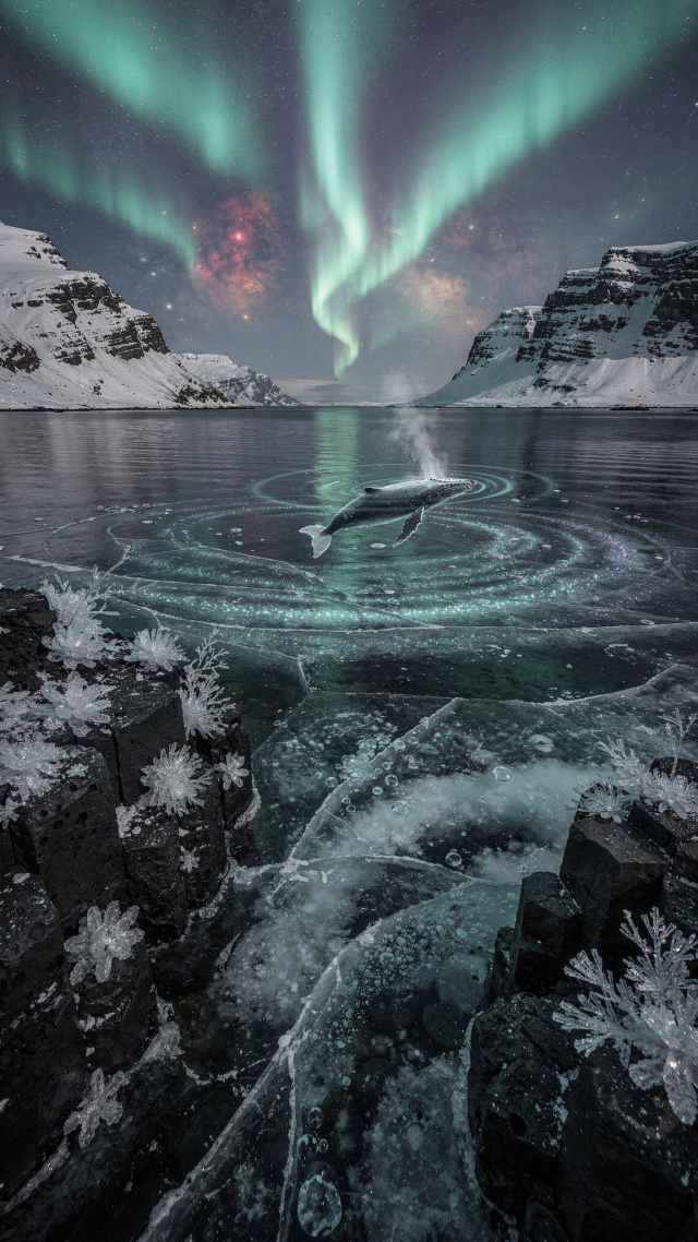 鲸落极光处，冰海共星沉