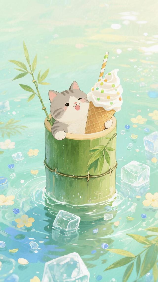 竹猫猫壁纸2