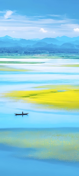 湖光山色
