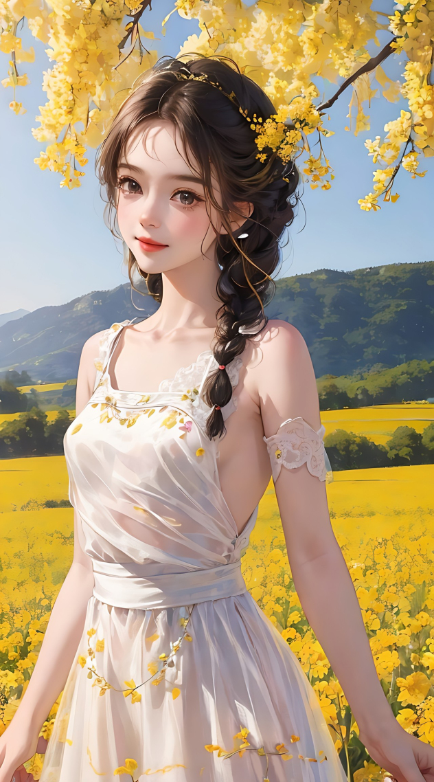 春天溫婉少女