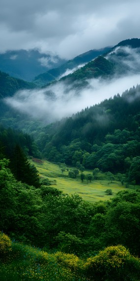 云雾山间