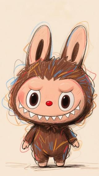 涂鸦Labubu