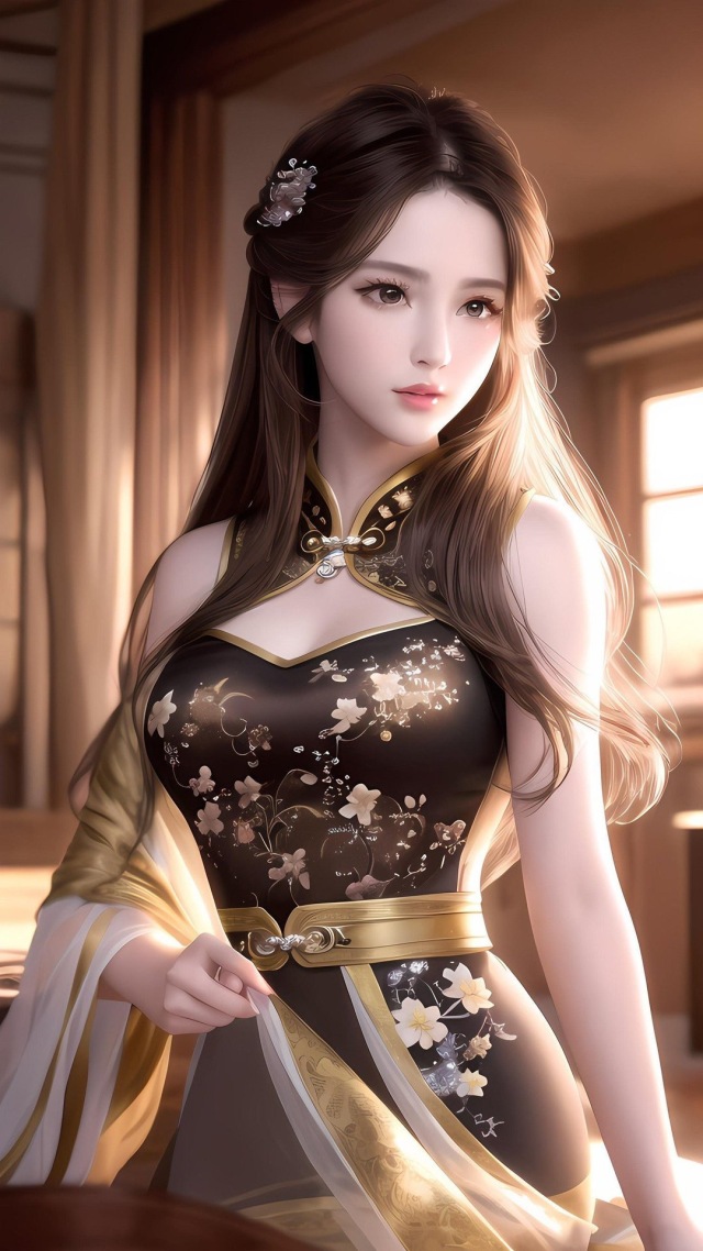 ai古風旗袍美女壁紙