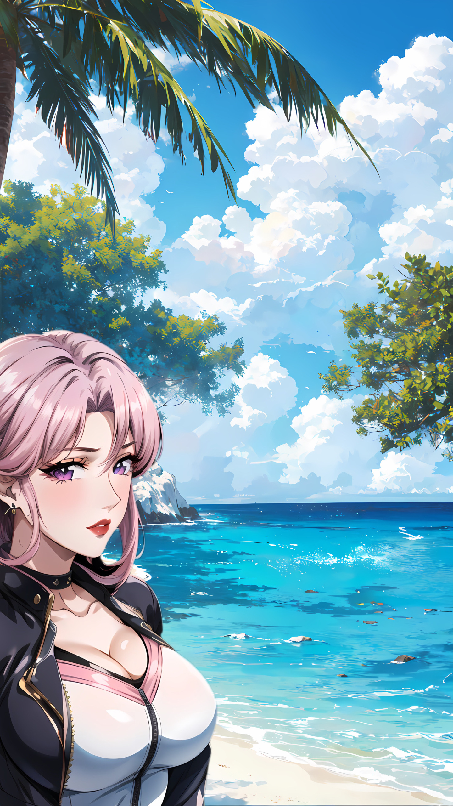 美人於美景