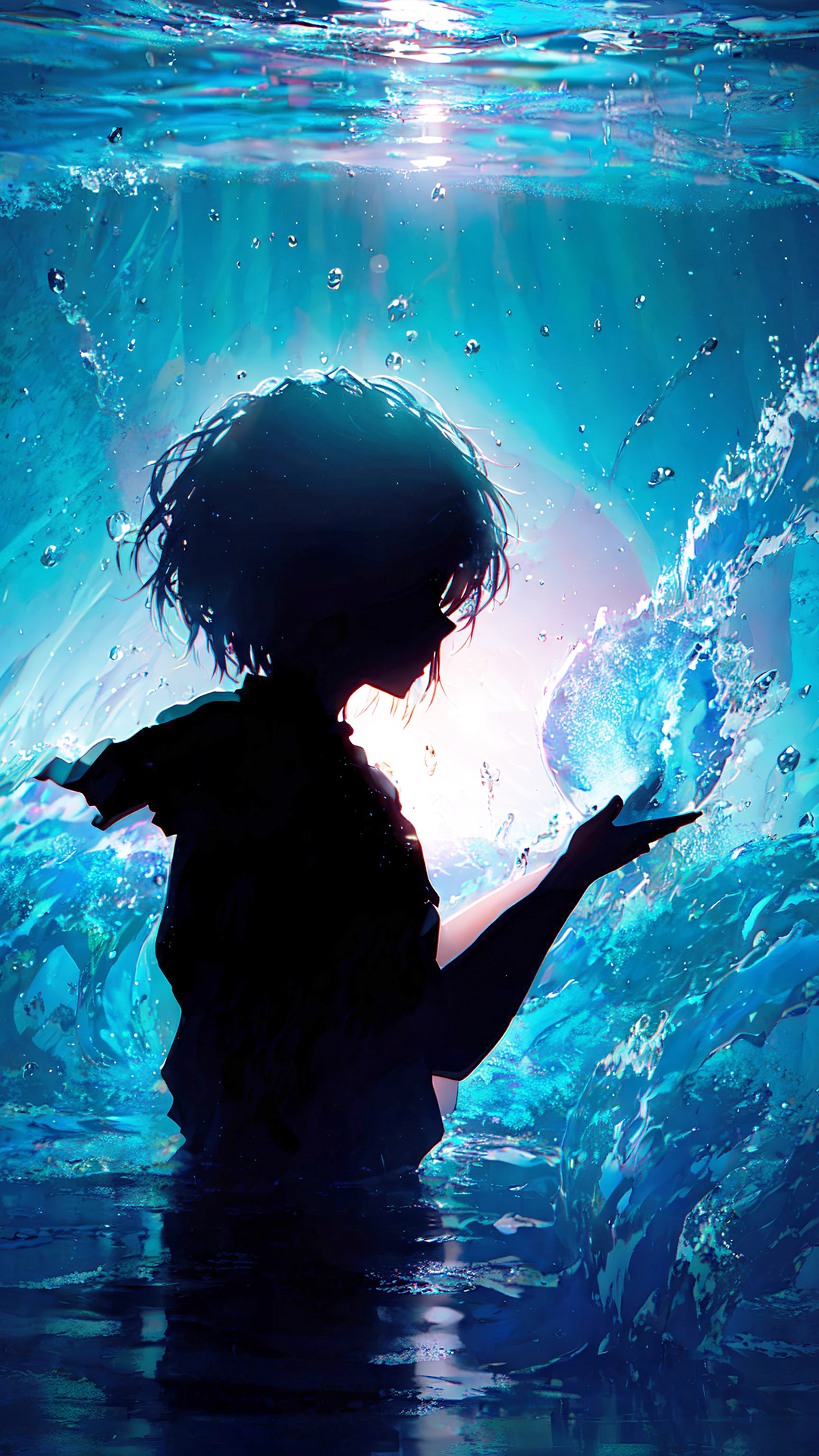 2K高清AI 海中少年