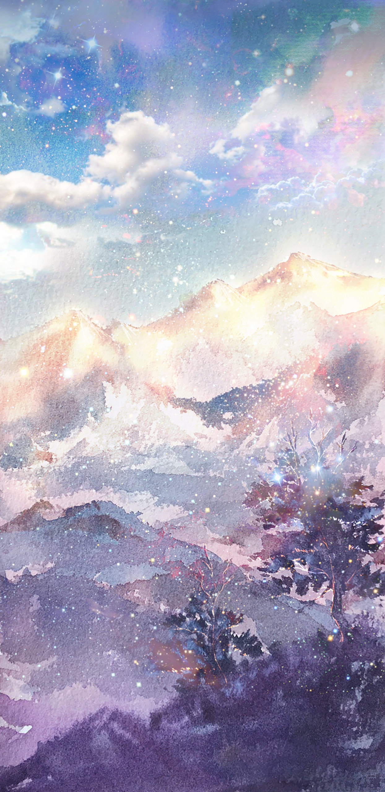 微信聊天背景超清冰封雪山