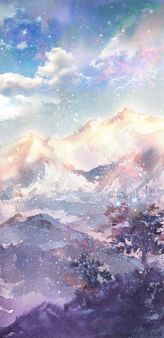 微信聊天背景超清冰封雪山